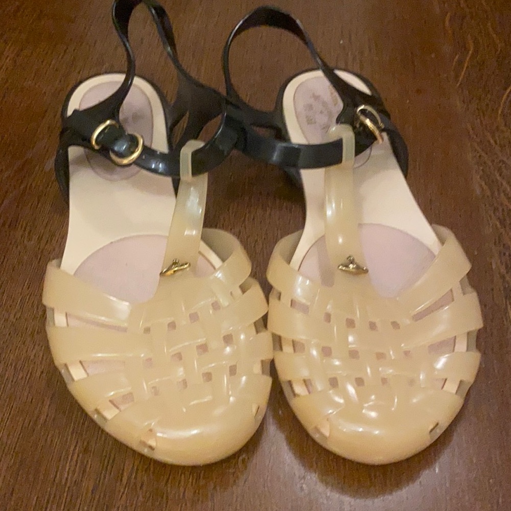 Vivian Westwood jelly sandals in collaboration with Melissa